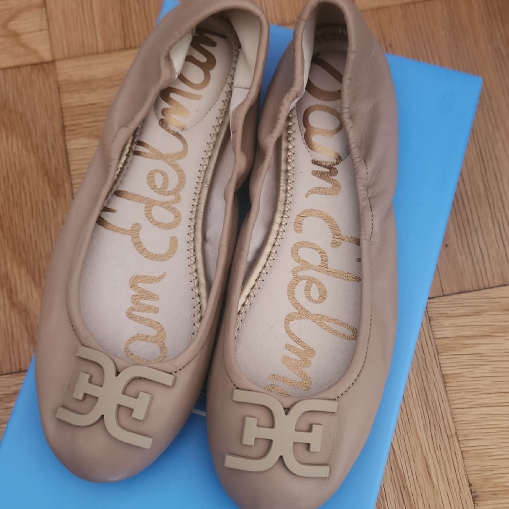Sam Edelman Beige Ballet Flats